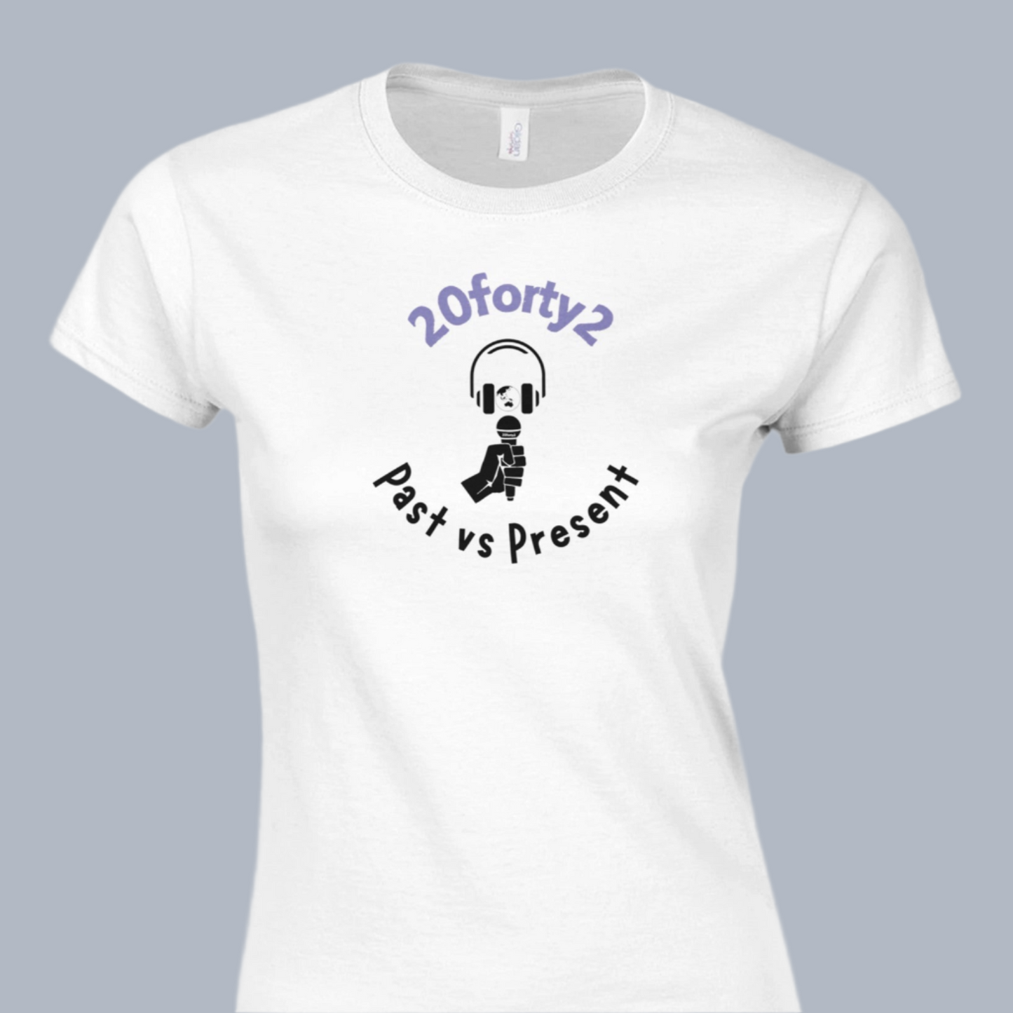 Women’s Rock Show Silent Mic Front Print T-Shirt