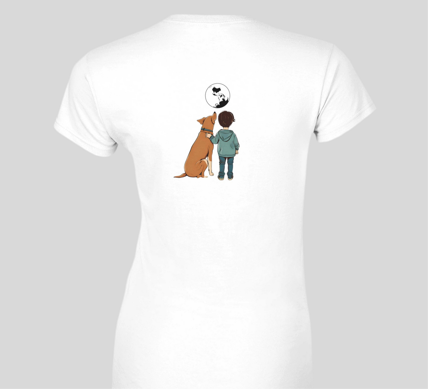 Womens Looking Back Best Mate T-Shirt