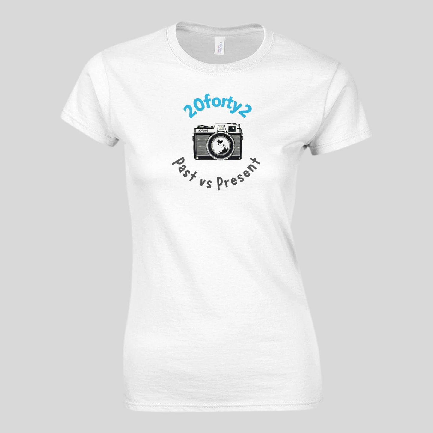 Women’s Camera Shoot Crazy World Front Print T-Shirt
