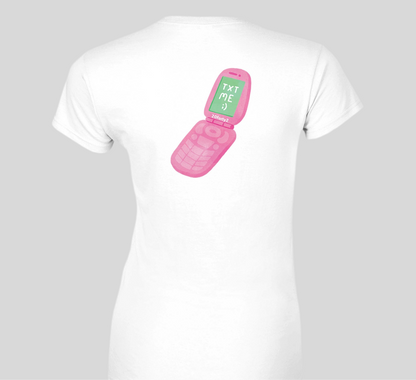 Womens Looking Back Txt Me T-Shirt